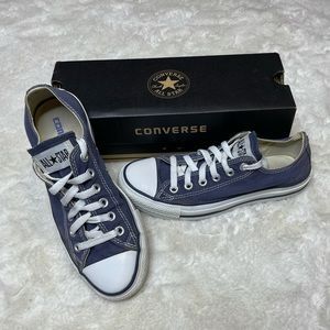 Navy Converse All-Star Oxford Low-Tops